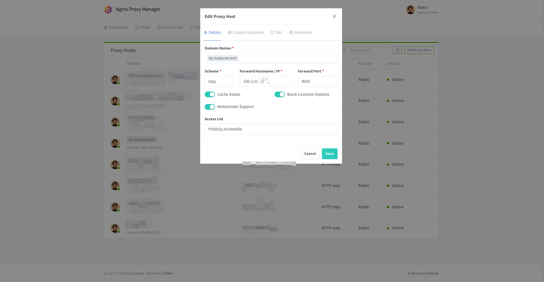 Nginx Proxy Manager